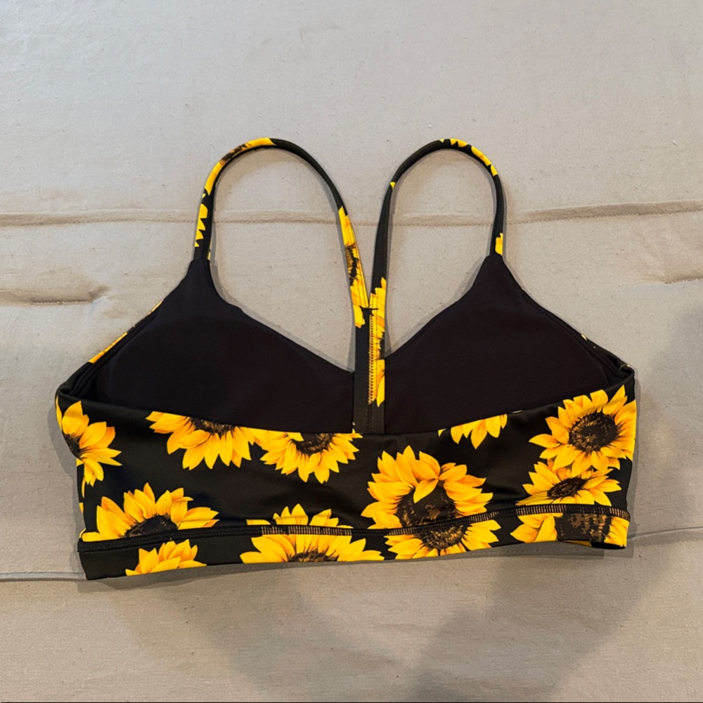 Constantly Varied Gear Sunflower Sports Bra - Black and Yellow - Picture 2 of 3